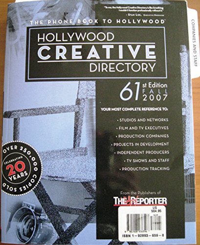 Beispielbild fr Hollywood Creative Directory 61st Edition zum Verkauf von dsmbooks