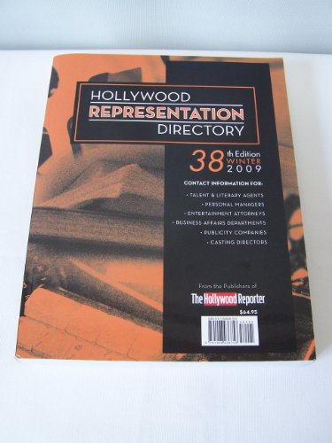 Beispielbild fr Hollywood Representation Directory, 38th Edition, Winter 2009 zum Verkauf von West Coast Bookseller