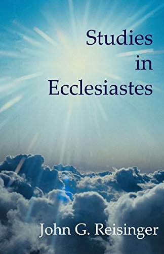 Beispielbild fr Studies In Ecclesiastes zum Verkauf von Better World Books