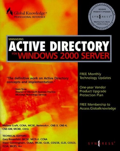 Managing Active Directory for Windows 2000 Server (9781928994077) by Syngress