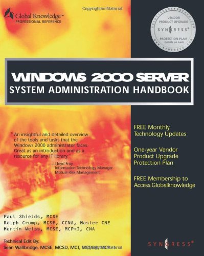 Windows 2000 Server System Administration Handbook (9781928994091) by Syngress