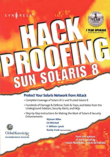 Stock image for Hack Proofing Sun Solaris 8 for sale by dsmbooks
