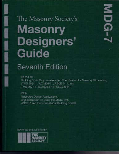 9781929081424: MDG-7 Masonry Designers' Guide - 7th Edition