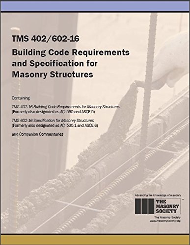 Stock image for Tms 402/602-16 Building Code Requirements and Specification for Masonry Structures for sale by Books Unplugged