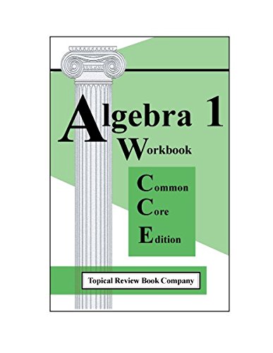 9781929099306: Algebra 1 Workbook : Common Core Edition