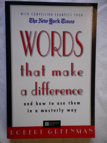 Stock image for Words That Make a Difference: And How to Use Them in a Masterly Way for sale by Your Online Bookstore