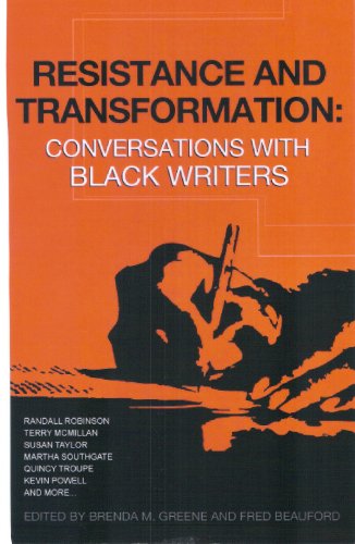 Beispielbild fr Resistance and Transformation: Conversations with Black Writers zum Verkauf von Books From California