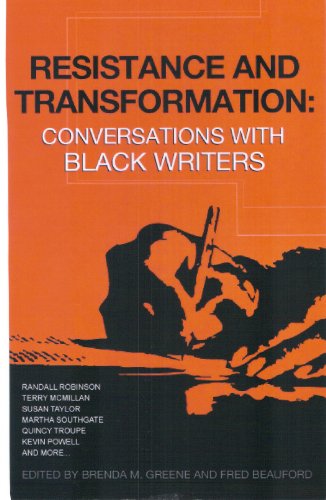 Stock image for Resistance and Transformation: Conversations with Black Writers for sale by Books From California