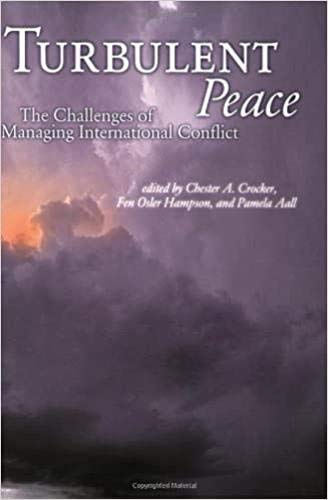 Imagen de archivo de Turbulent Peace: The Challenges of Managing International Conflict a la venta por Zoom Books Company