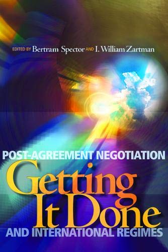 Beispielbild fr Getting It Done : Post-Agreement Negotiation and International Regimes zum Verkauf von Better World Books