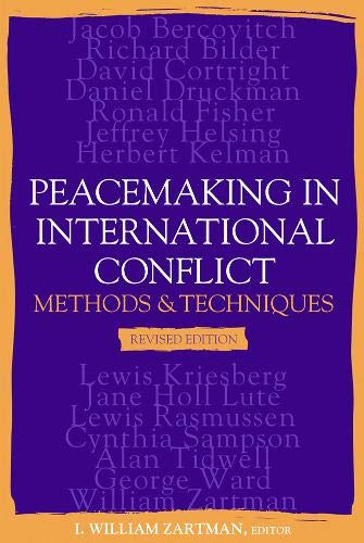 Beispielbild fr Peacemaking in International Conflict : Methods and Techniques zum Verkauf von Better World Books