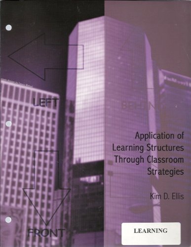 Stock image for Application of Learning Structures Through Classroom Strategies for sale by Better World Books