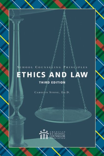 Beispielbild fr School Counseling Principles : Ethics and Law zum Verkauf von Better World Books