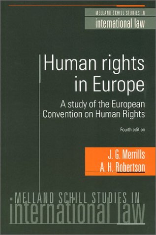 Stock image for Human Rights in Europe a Study of the European Convention on Human Rights for sale by Webbooks, Wigtown