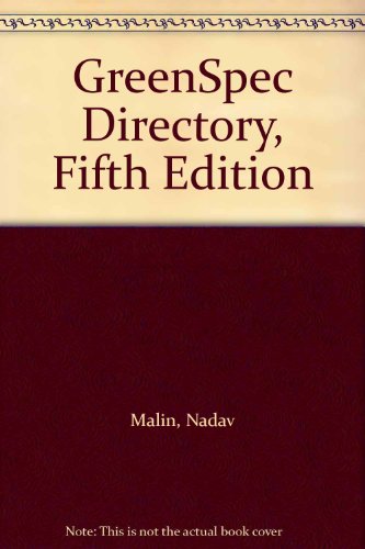 Stock image for GreenSpec Directory, Fifth Edition for sale by Solomon's Mine Books