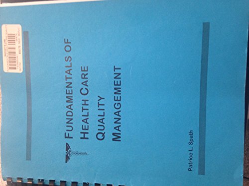 Imagen de archivo de Fundamentals of health care quality management a la venta por dsmbooks