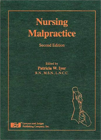 Beispielbild fr Nursing Malpractice zum Verkauf von HPB-Red