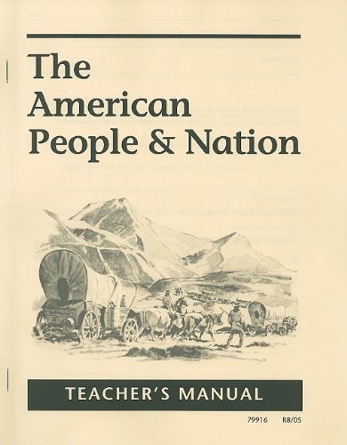 American People & Nation Teachers Manual (9781930092839) by McHugh, Michael