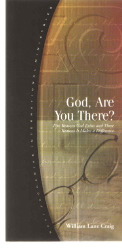 Beispielbild fr God Are You There? Five Reasons God Exists and Three Reasons It Makes a Difference zum Verkauf von Anybook.com