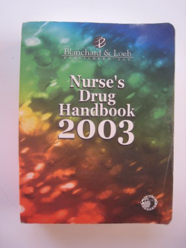 Beispielbild fr Nurse's Drug Handbook, 2003 zum Verkauf von Better World Books: West