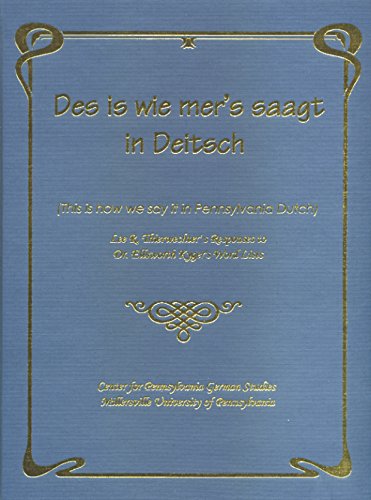 9781930353619: Des Is Wie Mer's Saagt in Deitsch