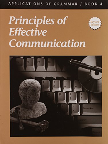 Beispielbild fr Applications of Grammar Book 4: Principles of Effective Communication zum Verkauf von Wonder Book