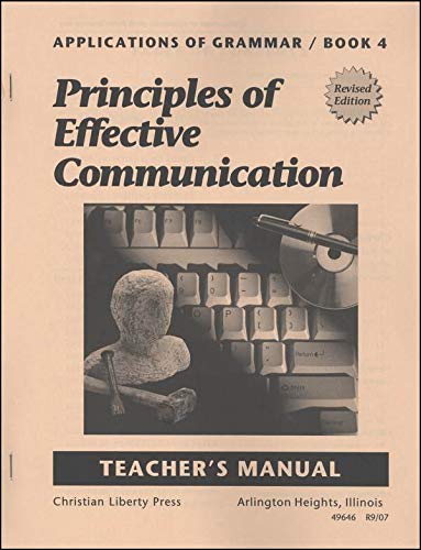 Stock image for Applications of Grammar: Principles of Effective Communication, Book 4 for sale by Irish Booksellers