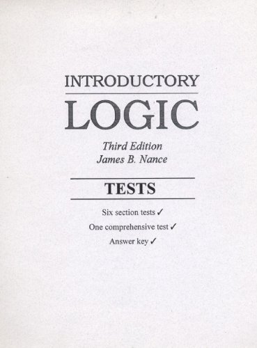 Stock image for Introductory Logic Tests (Mars Hill Introductory Logic) for sale by Wonder Book