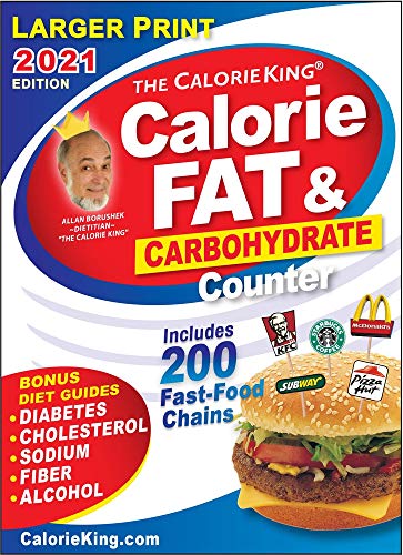 Beispielbild fr CalorieKing 2021 Larger Print Calorie, Fat & Carbohydrate Counter zum Verkauf von SecondSale