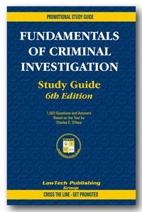 Fundamentals of Criminal Investigation (promotional sudy guide) (9781930466685) by Charles E. O'hara; Gegory L O'hara