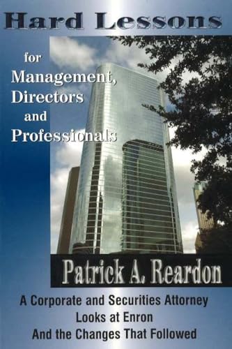 Stock image for Hard Lessons for Management, Directors and Professionals for sale by PBShop.store US