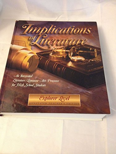 Stock image for Implications of Literature Explorer Level (Annotated Teacher's Edition) for sale by BEST_TEXTBOOKS_DEALS