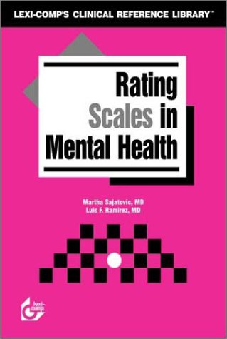 Imagen de archivo de Rating Scales in Mental Health a la venta por Concordia Books