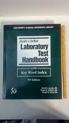 Beispielbild fr Jacobs & DeMott Laboratory Test Handbook with Key Word Index zum Verkauf von BooksRun