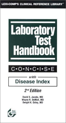 Beispielbild fr Laboratory Test Handbook: Concise with Disease Index zum Verkauf von Ergodebooks