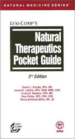 Beispielbild fr Natural Therapeutics Pocket Guide zum Verkauf von Zoom Books Company