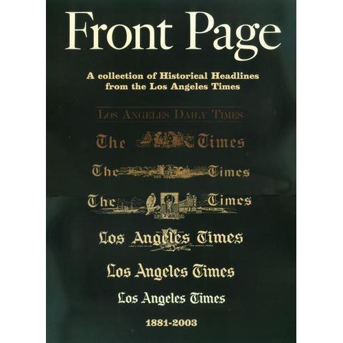 Stock image for Front Page, 1881-2003 for sale by -OnTimeBooks-