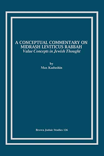 9781930675896: A Conceptual Commentary on Midrash Leviticus Rabbah: Value Concepts in Jewish Thought