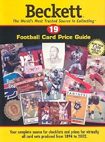 Beispielbild fr Beckett Football Card Price Guide (Beckett Football Card Price Guide, 19) zum Verkauf von HPB-Red