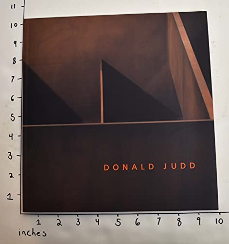 Stock image for Donald Judd for sale by FITZ BOOKS AND WAFFLES