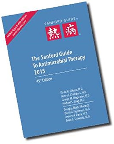 Beispielbild fr Sanford Guide to Antimicrobial Therapy 2015 (Library Edition) zum Verkauf von SecondSale