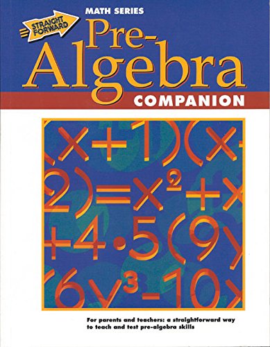 Imagen de archivo de Pre-Algebra Companion (Straight Forward Math) a la venta por SecondSale