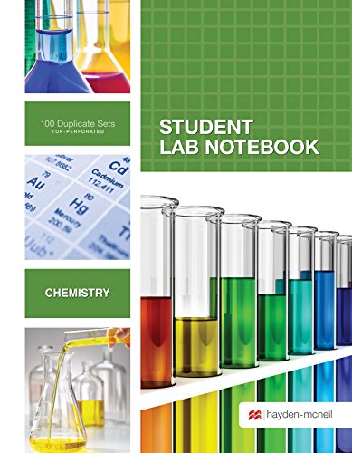 Student Lab Notebook: 100 Carbonless Duplicate Sets. Top sheet perforated (9781930882096) by Hayden-McNeil