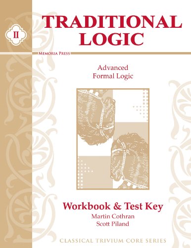 Stock image for Traditional Logic II, Workbook Test Key for sale by Front Cover Books