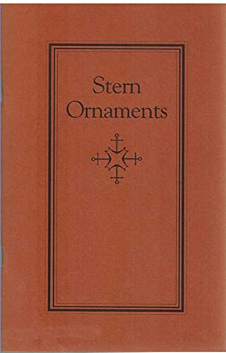 Beispielbild fr Stern Ornaments zum Verkauf von PsychoBabel & Skoob Books