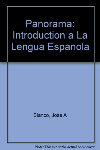 9781931100953: Panorama: Introduccion a la Lengua Espanola