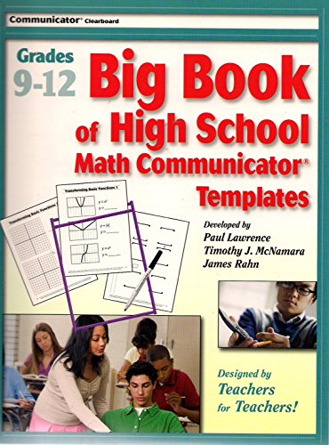 Big Book of Math Communicator Templates (9781931104883) by Paul R. Lawrence