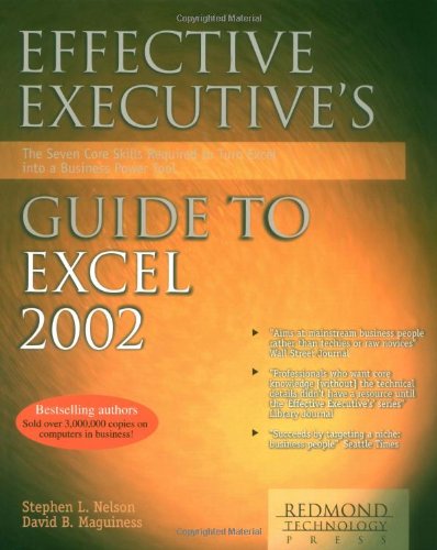 Imagen de archivo de Effective Executive's Guide to Microsoft Excel 2002 a la venta por The Book Spot