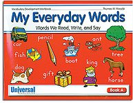 9781931181259: Universal Publishing - My Everyday Words - Words We Read, Write and Say - Book A