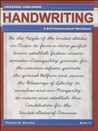 Beispielbild fr Handwriting: A Self-Improvement Workbook, Book H zum Verkauf von HPB-Red